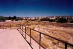 Photo of bank stabilization and levee on Oro Valley Wash near Greenlock Drive