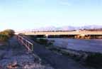 Photo of bank protection on Pantano Wash at Golf Links Road, looking north