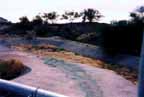 Photo of detention basin at De Chelly Loop.