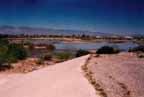 Photo of Ajo detention basin looking northeast.