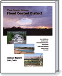 Cover of 2001-2002 Flood Control District Report link to pdf.