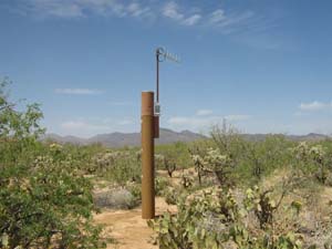Precipitation monitoring site in the ALERT System.